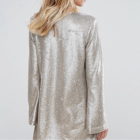 Jetset Diaries Sequined Gold Diamond Dress - Picture 4 of 8